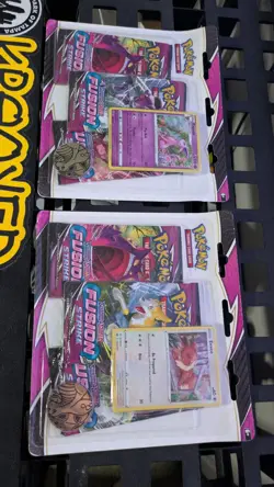 POKEMON FUSION STRIKE 3 PACK BLISTER ESPEON/EEVEE PROMO SET Swsh174 175 Booster - Image 1