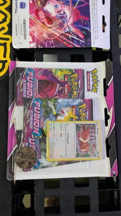 POKEMON FUSION STRIKE 3 PACK BLISTER ESPEON/EEVEE PROMO SET Swsh174 175 Booster - Image 3