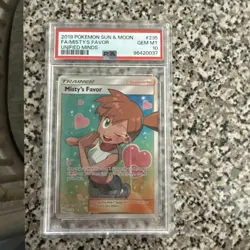 PSA 10 FULL ART MISTY'S FAVOR 2019 POKEMON SUN & MOON UNIFIED MINDS 235/236 - Image 4