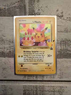 POKEMON CELEBRATIONS CLASSIC COLL. #24 BIRTHDAY PIKACHU HOLO - NM - Image 1