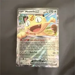 Pokemon Meowth ex 062/088 Double Rare Holo Pokemon GO 170 HP English - Image 1