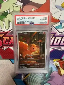 PSA 10 Vulpix 138/132 Illustration Rare - Mega Evolution - Pokemon - SHIPS FAST - Image 1