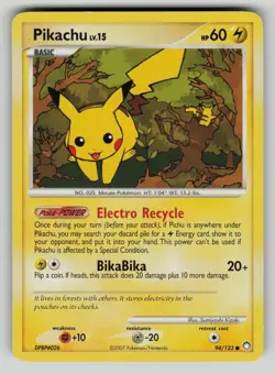 Pikachu 94/123 Common Mysterious Treasures Pokemon MP - Image 1