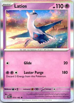 Latios 073/182 Rare Paradox Rift Pokemon Holo NM - Image 1
