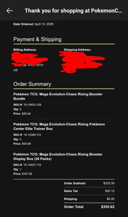 CHAOS RISING Pokemon Center ETB x2 + Booster Box + Booster Bundle x2 PRESALE - Image 2