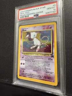 PSA 10 2000 Black Star Promo #9 Mew Holo Gem Mint 10 Pokemon Swirl WOTC - Image 5