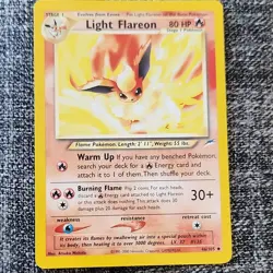 Pokemon Light Flareon Neo Destiny 46/105 Uncommon Regular Stage 1 80 HP 2000 - Image 1