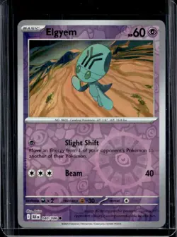 2025 Pokemon Black Bolt Elgyem Reverse Holo Common #040/086 - Image 1