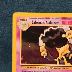 Sabrina's Alakazam 16/132 Gym Challenge Holo Rare 80 HP Pokemon 2000 - Image 3