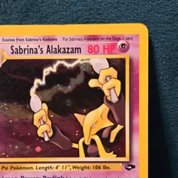 Sabrina's Alakazam 16/132 Gym Challenge Holo Rare 80 HP Pokemon 2000 - Image 4