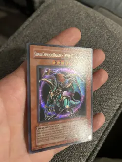 Yu-Gi-Oh! Chaos Emperor Dragon Envoy of the End 1st Edition IOC-000 Secret Rare - Image 3