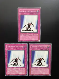 Yugioh Light Of Intervention DB1-EN084 Common Unlimited Edition LP/MP X3 - Image 1