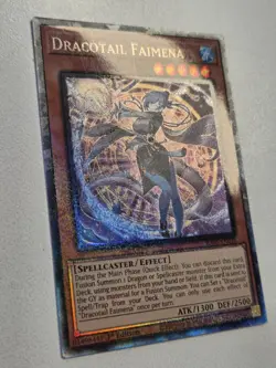 Dracotail Faimena RA05-EN035 Collector's Rare Yugioh Rarity Collection 5 (PCR) - Image 1