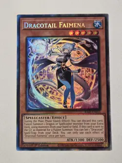 Dracotail Faimena RA05-EN035 Collector's Rare Yugioh Rarity Collection 5 (PCR) - Image 2