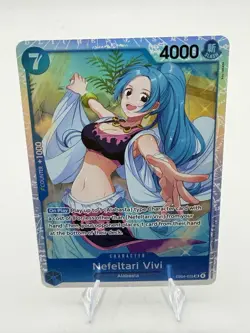 One Piece TCG - The Azure Sea's Seven - Nefeltari Vivi EB04-025 SR - NM Foil - Image 1