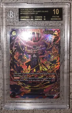 One Piece Sabo SP Adventure Kami's Island BLACK LABEL Pop 1 Bgs 10 Op-15 Eb-04 - Image 3