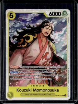 2024 One Piece Wings of The Captain Kouzuki Momonosuke Super Rare #OP06-107 - Image 1