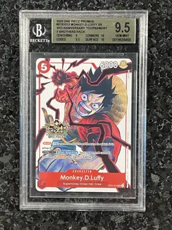 Monkey.D.Luffy (3rd Anniversary Tournament) ST10-012 One Piece BGS 9.5 - Image 1