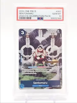 SENTOMARU 2024 ONE PIECE 2023 CHAMPIONSHIP CELEBRATION #ST03-007 PSA 10 Q1300 - Image 1