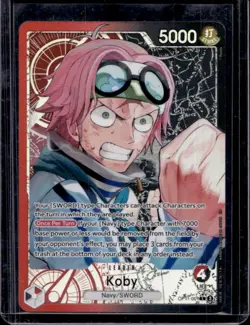 2025 One Piece A Fist of Divine Speed Koby Leader Alternative Art #OP11-001 - Image 1