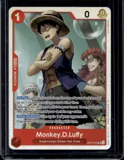 2026 One Piece Azure Sea's Seven Monkey D. Luffy Super Rare #OP14-013 - Image 1