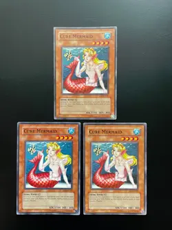 Yugioh Cure Mermaid DB1-EN237 Unlimited Edition Common HP X3 - Image 1