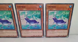 PLAYSET - Yugioh 3x Unifrog Light of Destruction LODT-EN029 2024 Reprint Common - Image 3