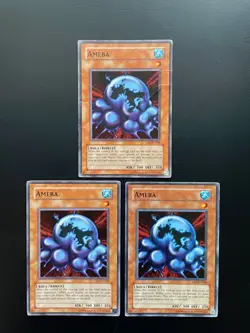 Yugioh Ameba DB1-EN008 Common Unlimited Edition Damaged X3 - Image 1