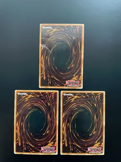 Yugioh Ameba DB1-EN008 Common Unlimited Edition Damaged X3 - Image 2