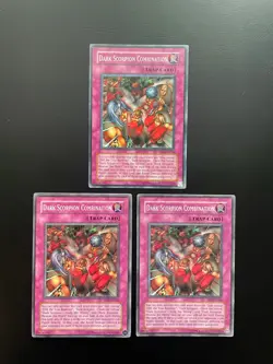 Yugioh Dark Scorpion Combination DR1-EN260 Common Unlimited Edition Damaged X3 - Image 1