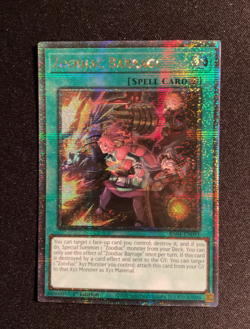 Yugioh - Zoodiac Barrage Quarter Century Secret Rare RA04-EN091 Near Mint - Image 1