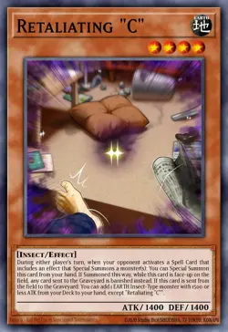 Yugioh! Retaliating “C” MP25-EN027 STARLIGHT Rare 2025 tin ships 9/5 - Image 1