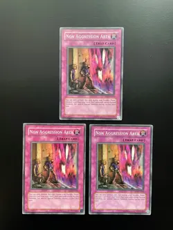 Yugioh Non Aggression Area DR1-EN049 Unlimited Edition Common LP/MP X3 - Image 1