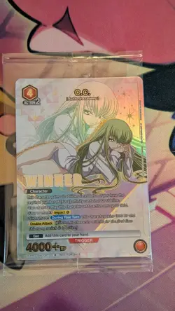 C.C. C2 Winner Union Arena Card Champion Promo English CGH-1-077 Code Geass - Image 1