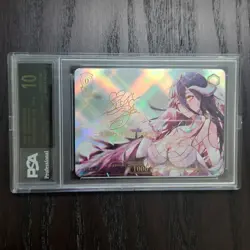 Overlord ALBEDO Gold Signature Waifu Holofoil Card Doujin Slab SB36 - Image 1