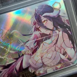 Overlord ALBEDO Gold Signature Waifu Holofoil Card Doujin Slab SB36 - Image 3