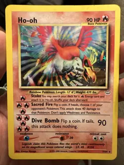 Ho-Oh 7/64 Holo Rare Neo Revelation Pokemon Card Light Play Condition 🔥🐓🔥 - Image 1