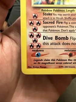 Ho-Oh 7/64 Holo Rare Neo Revelation Pokemon Card Light Play Condition 🔥🐓🔥 - Image 4