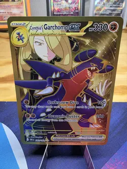 Pokemon TCG Destined Rivals Cynthia's Garchomp EX 241/182 Secret Rare Card - Image 1