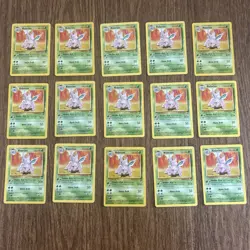 Lot Of 15 Nidorino Vintage 1999 Base Set 2 Pokemon Cards - Image 1