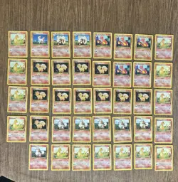 Lot Of 39 Vintage 1999 Base Set 2 Fire Element Pokemon Cards - Image 1