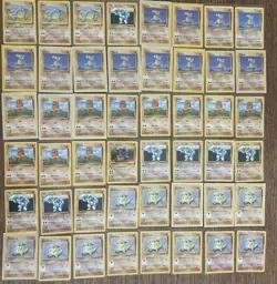 Lot Of 89 Vintage 1999 Base Set 2 Fighting Pokemon Cards - Image 1