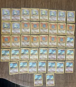 Lot Of 89 Vintage 1999 Base Set 2 Fighting Pokemon Cards - Image 2