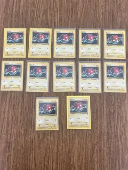 Lot Of 12 Voltorb Vintage 1999 Base Set 2 Pokemon Cards - Image 1