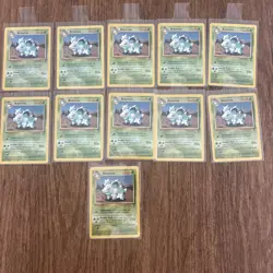 Lot Of 11 Nidorina Vintage 1999 Base Set 2 Pokemon Cards - Image 1