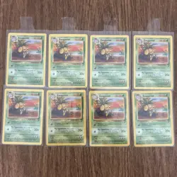 Lot of 10 Exeggutor Vintage 1999 Base Set 2 Pokemon Cards - Image 1