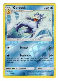 Golduck 29/149 SM Base Set Reverse Holo Rare - Pokemon Card NM - Image 1