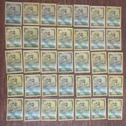 Lot of 35 Caterpie Vintage 1999 Base Set 2 Pokemon Cards - Image 1