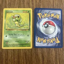 Lot of 35 Caterpie Vintage 1999 Base Set 2 Pokemon Cards - Image 2