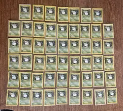 Lot Of 52 Nidoran Vintage 1999 Base Set 2 Pokemon Cards - Image 1